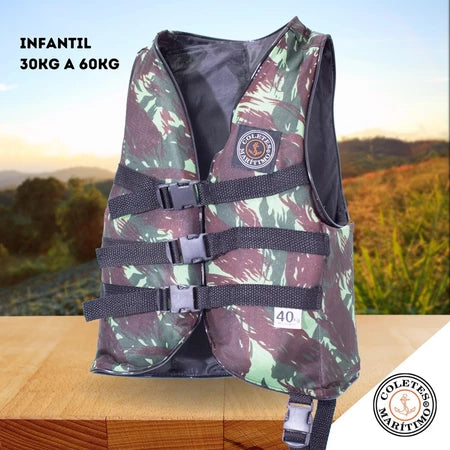 Colete Salva Vidas Flutuação Maritimo - 30KG ao 100KG