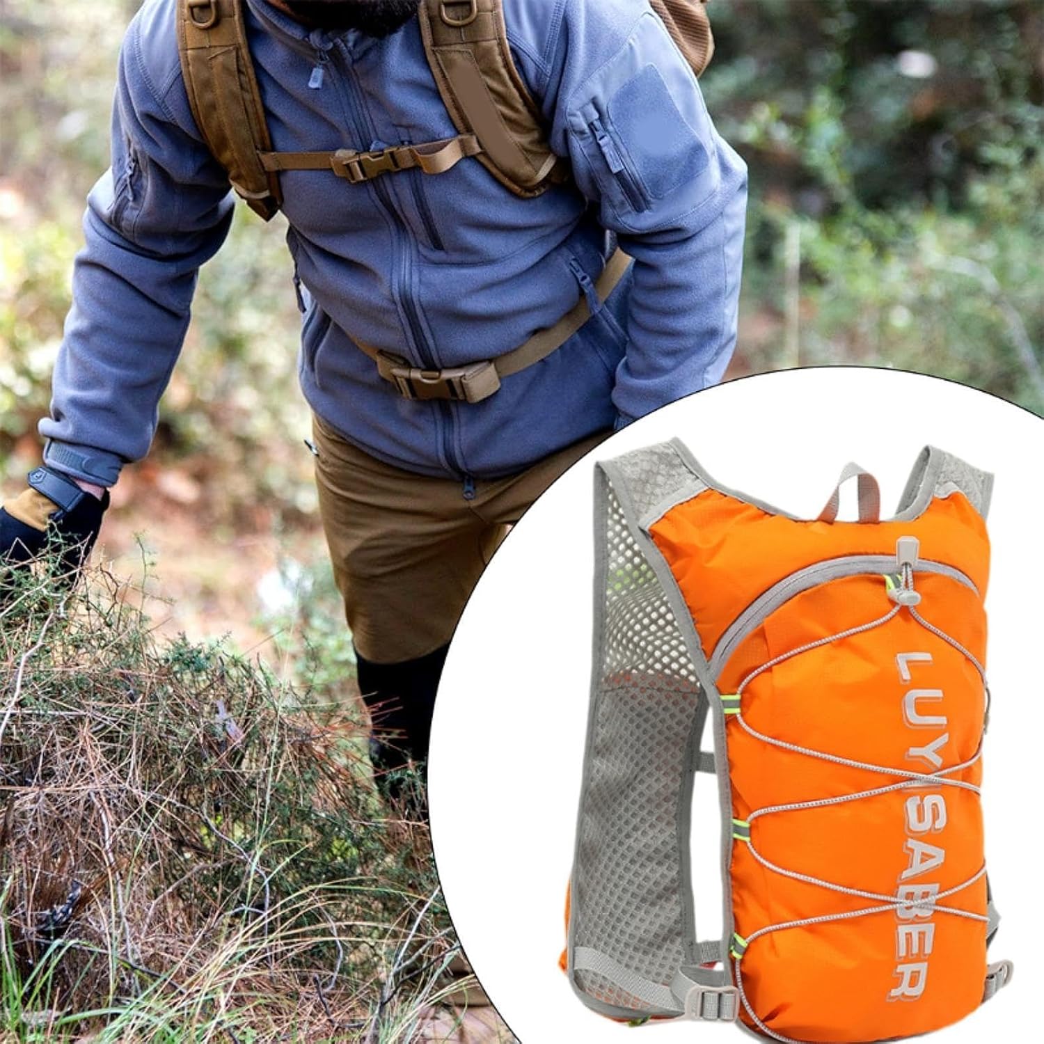 Mochila de Hidratação 1,5L Ajustável