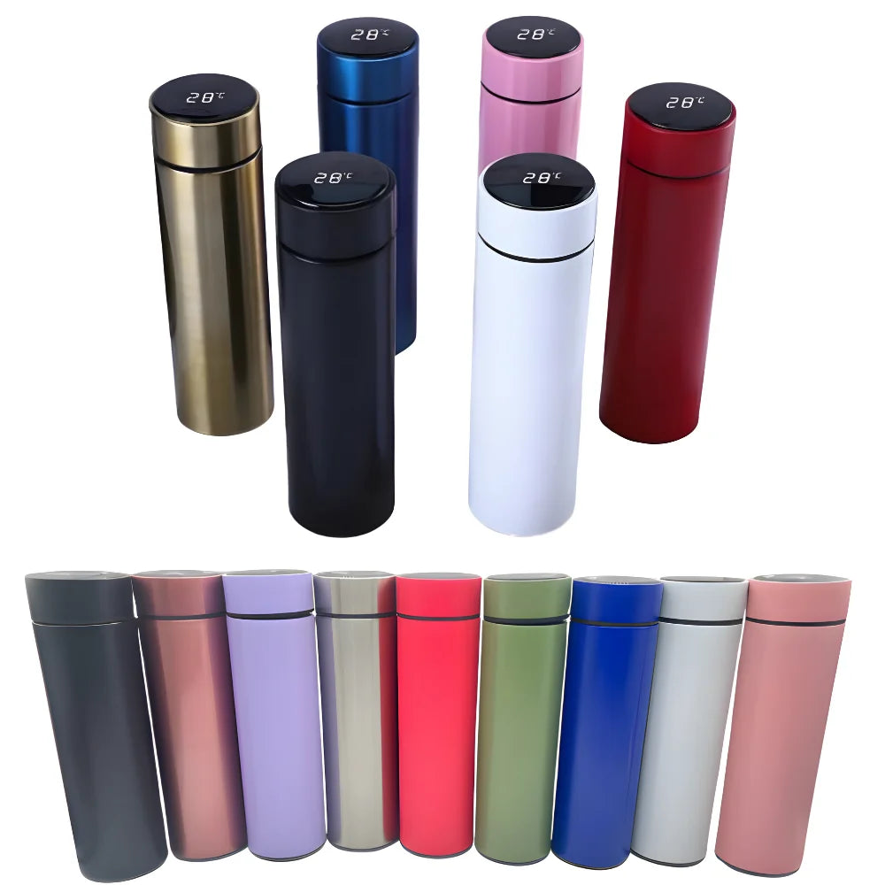 Garrafa Térmica Inox Sensor De Temperatura Inteligente