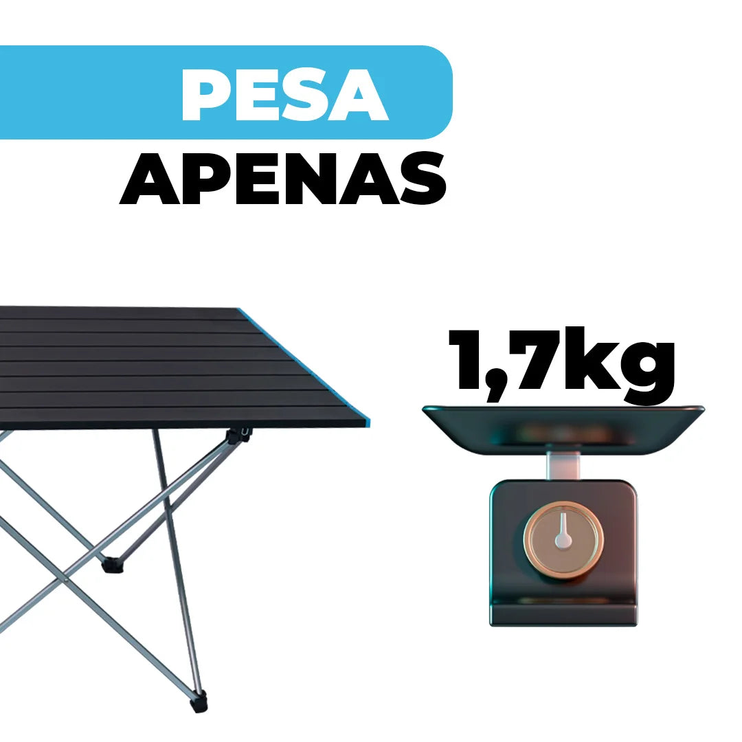Mesa Dobrável Portátil de Alumínio