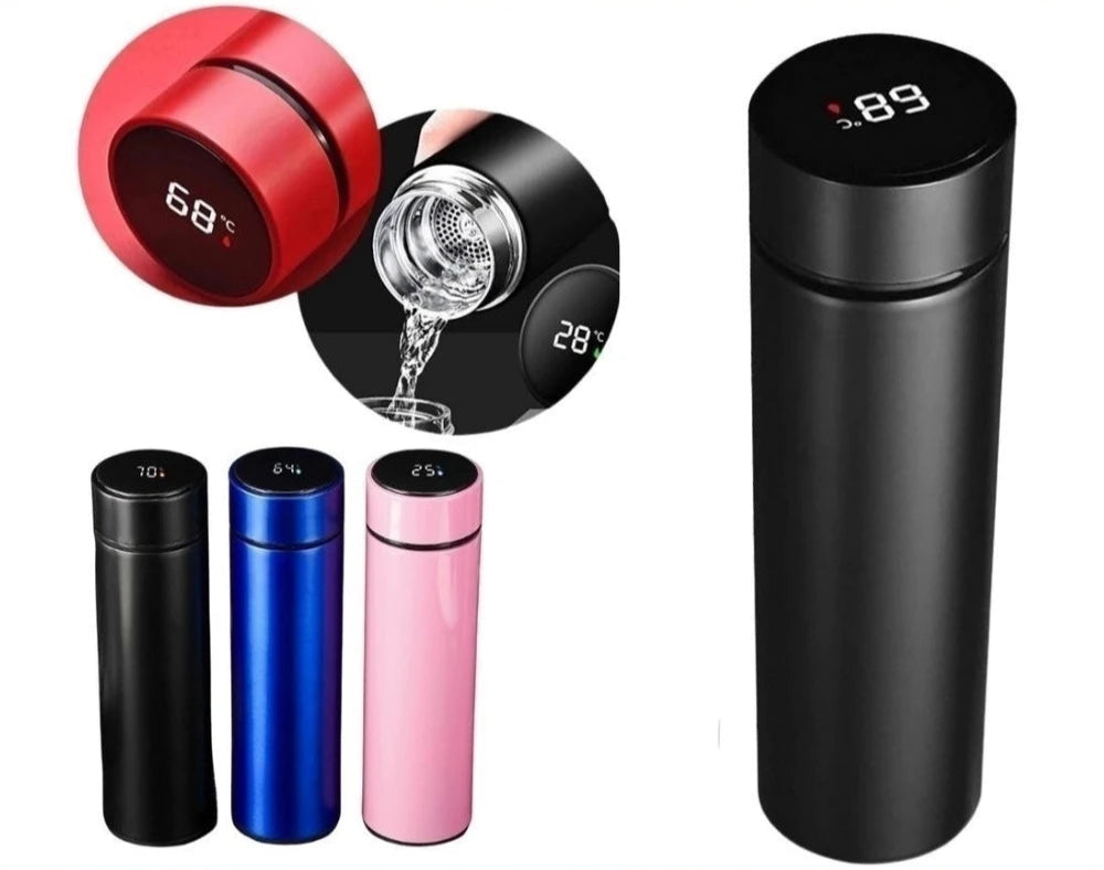 Garrafa Térmica Inox Sensor De Temperatura Inteligente