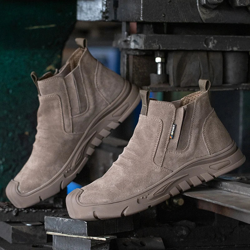 Bota Masculina Trabalho Bico de Aço Segura