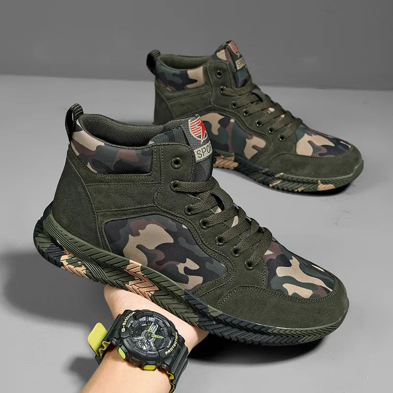 Bota Masculina Camuflada Confortável