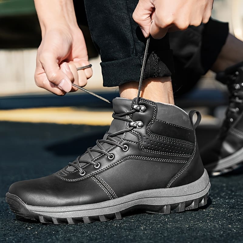 Bota Masculina Couro Resistente Vinson