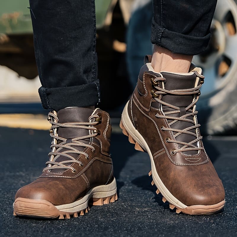 Bota Masculina Couro Resistente Vinson
