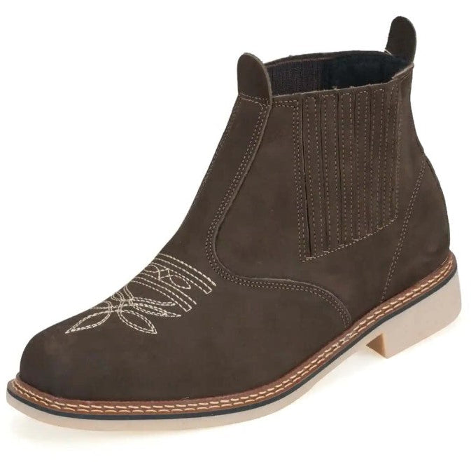 Botina Masculina Fazenda em Couro Marrom