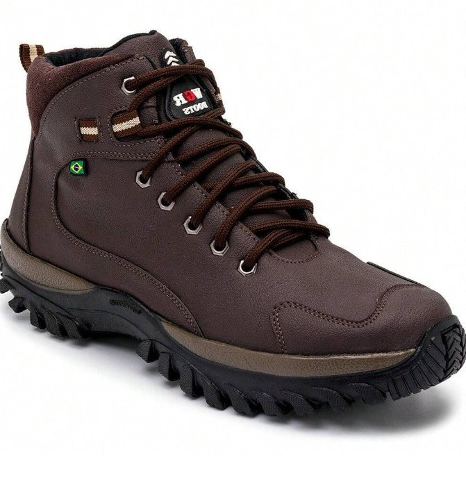 Bota Masculina Coturno Couro Adventure