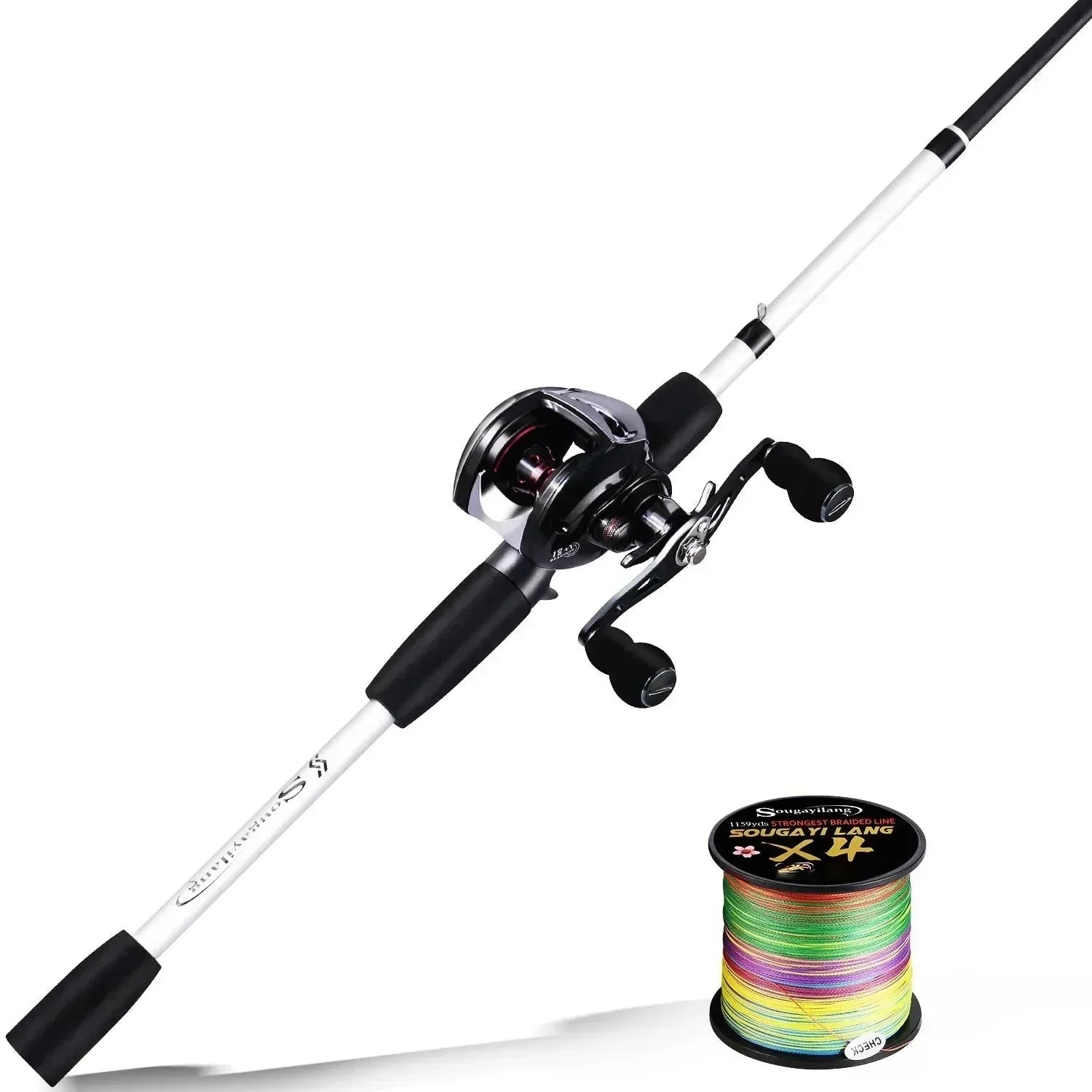 Kit de Pesca Completo – Carretilha 8kg e Vara de 1,98m para Pescarias de Sucesso