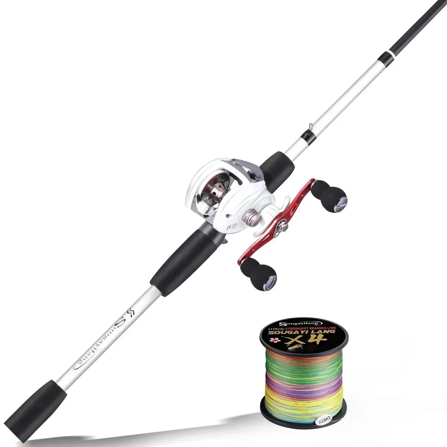 Kit de Pesca Completo – Carretilha 8kg e Vara de 1,98m para Pescarias de Sucesso