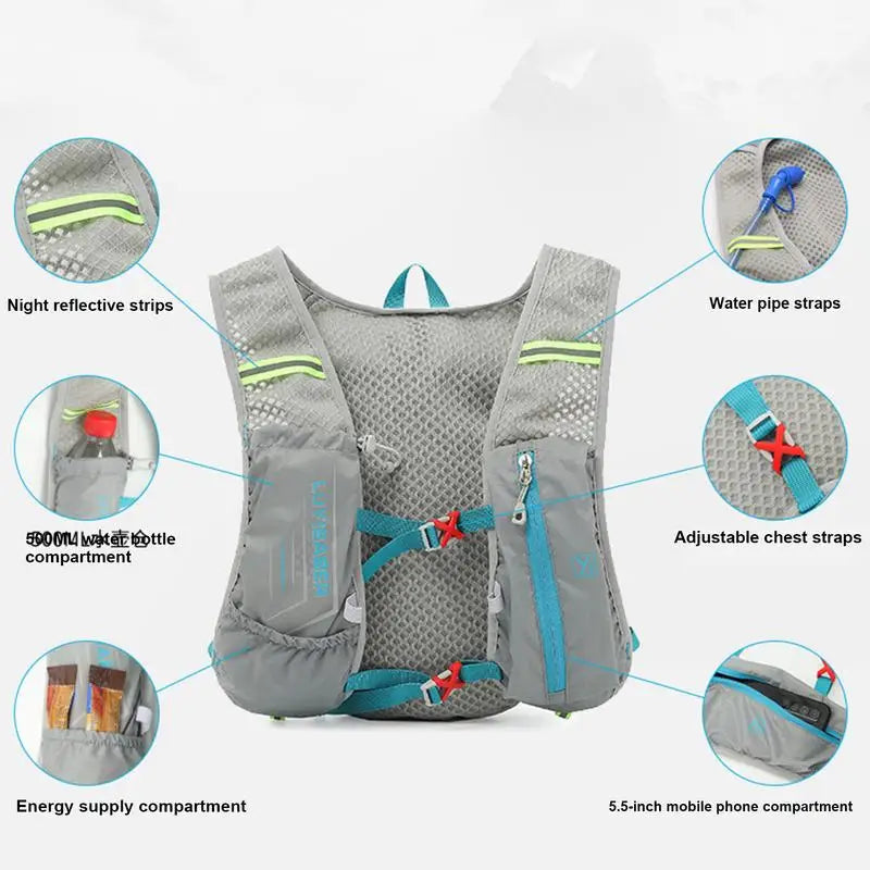 Mochila de Hidratação 1,5L Ajustável