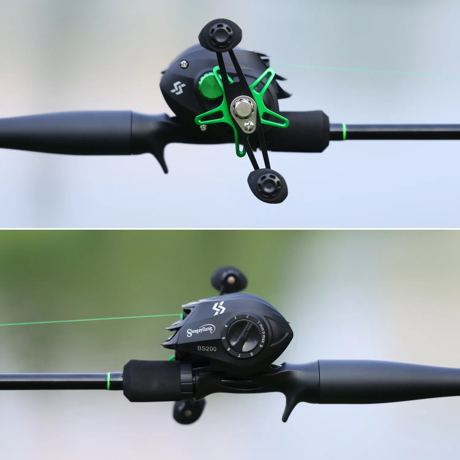 Kit Completo de Pesca – Vara de Fibra de Carbono, Carretilha 10kg e Iscas Artificiais