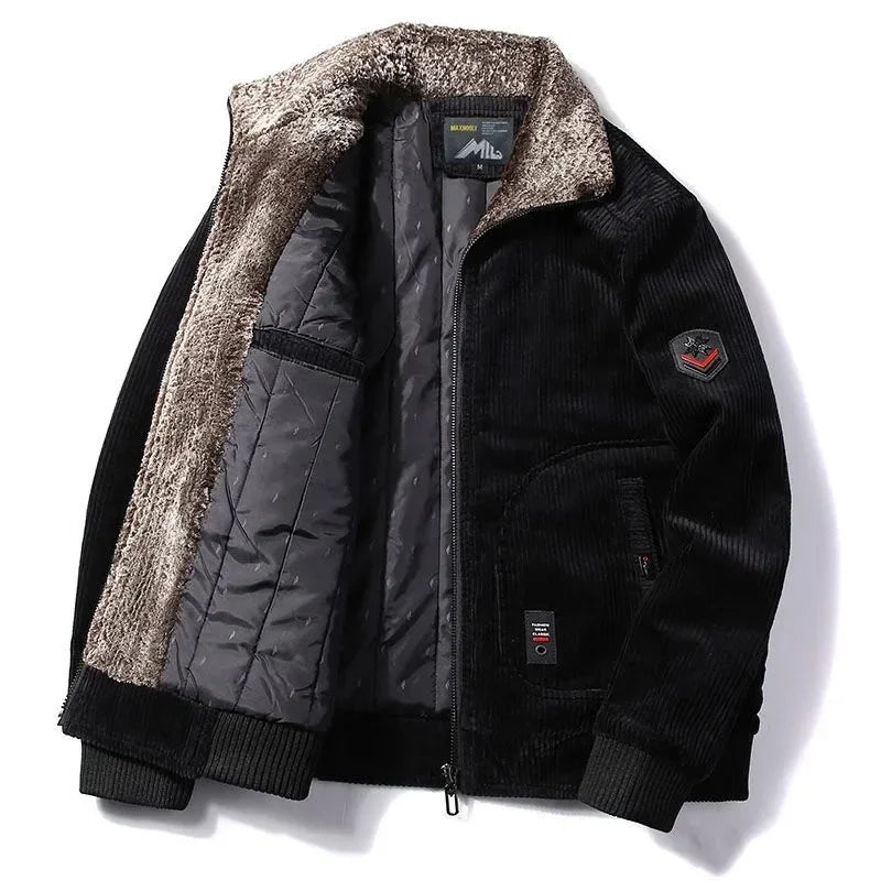 Jaqueta Masculina Inverno Térmica Veludo