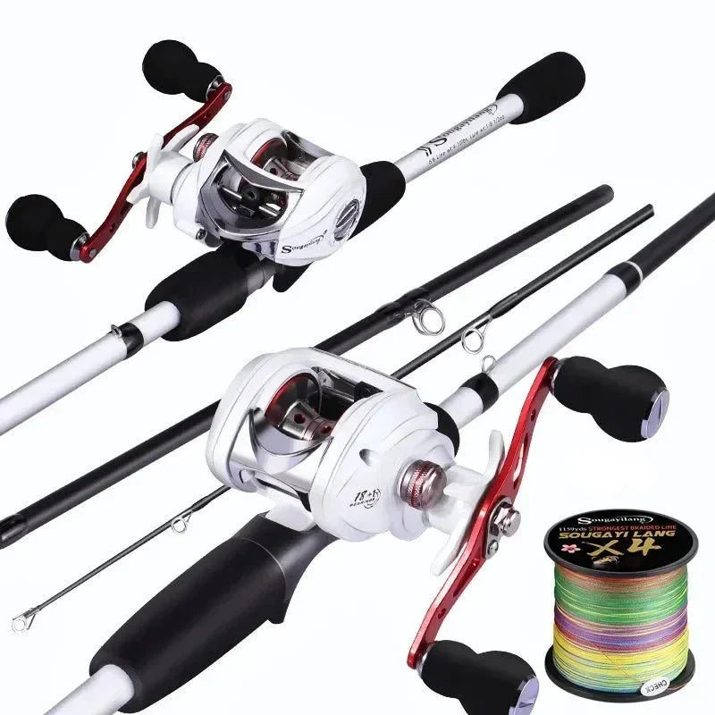 Kit de Pesca Completo – Carretilha 8kg e Vara de 1,98m para Pescarias de Sucesso