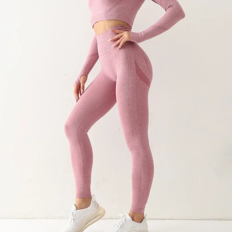 Leggings Sem Costura de Cintura Alta para Mulheres