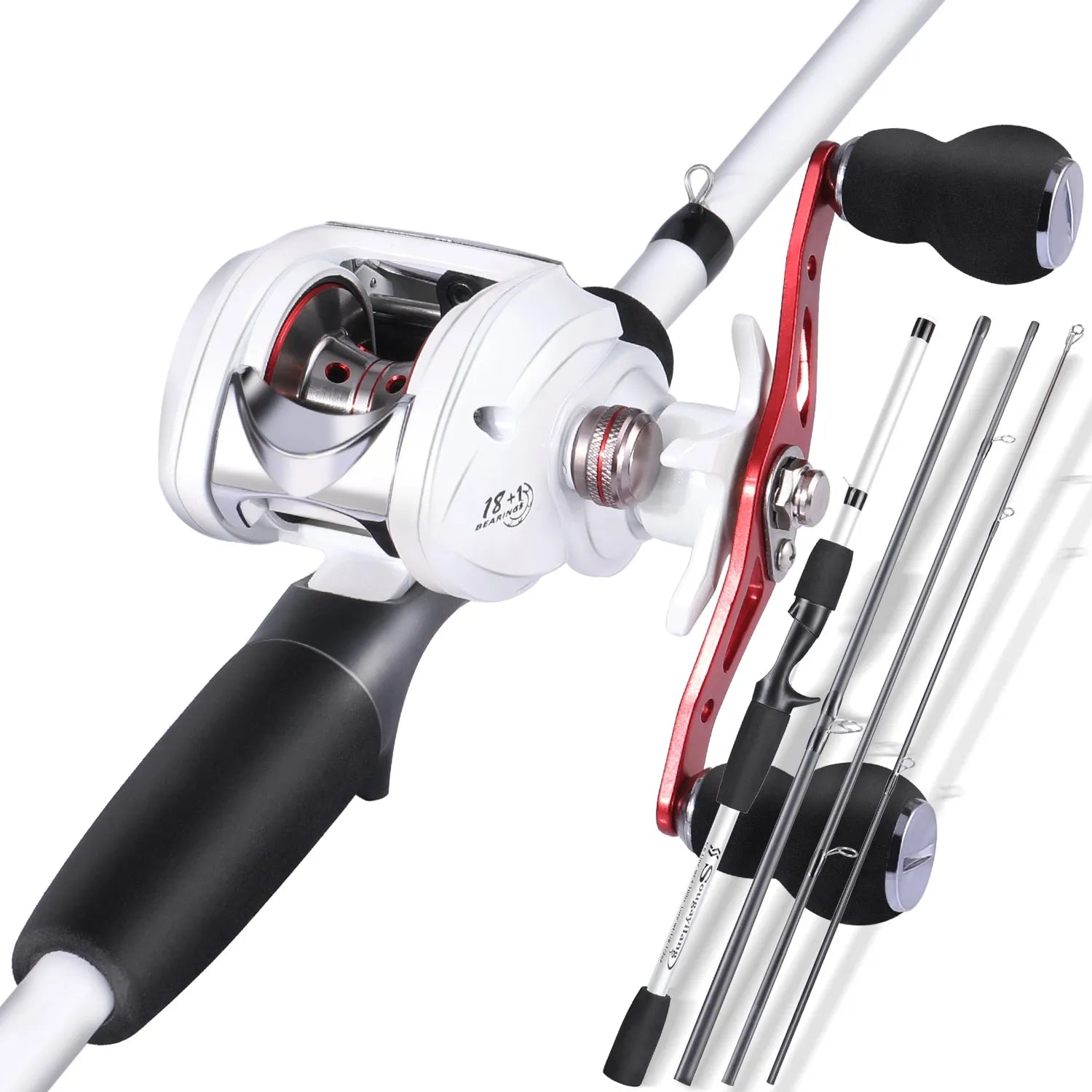Kit de Pesca Completo – Carretilha 8kg e Vara de 1,98m para Pescarias de Sucesso