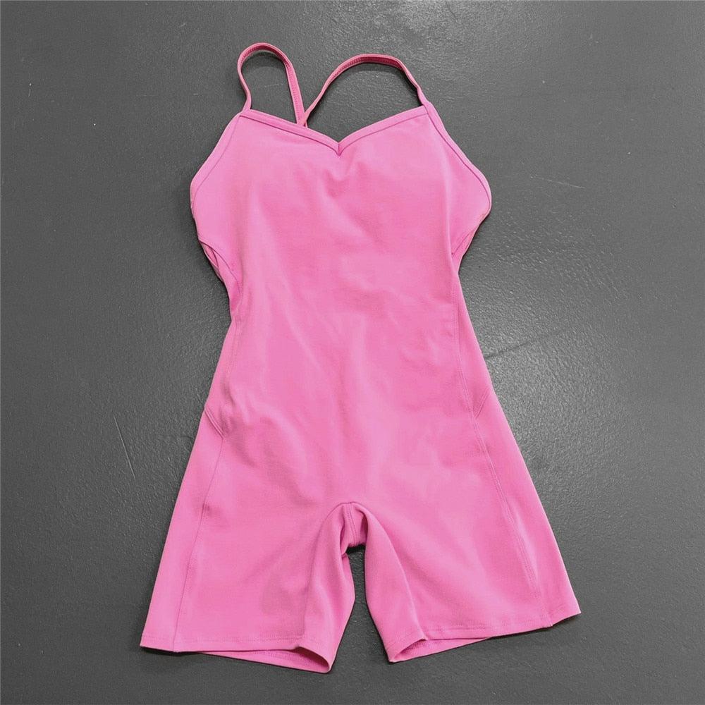 Body Macaquinho Fitness Elastano