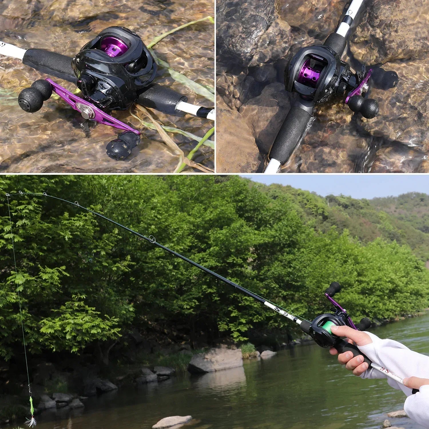 Kit de Pesca Completo – Carretilha 8kg e Vara de 1,98m para Pescarias de Sucesso