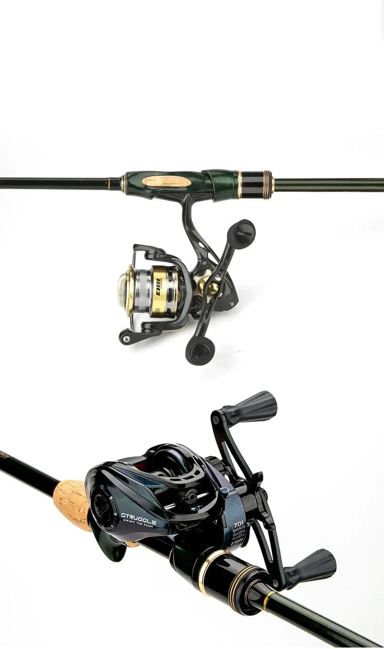 Vara de Pesca Profissional Cenreo Em 4 Partes Fibra De Carbono Alta Qualidade 1.8m A 2.4m