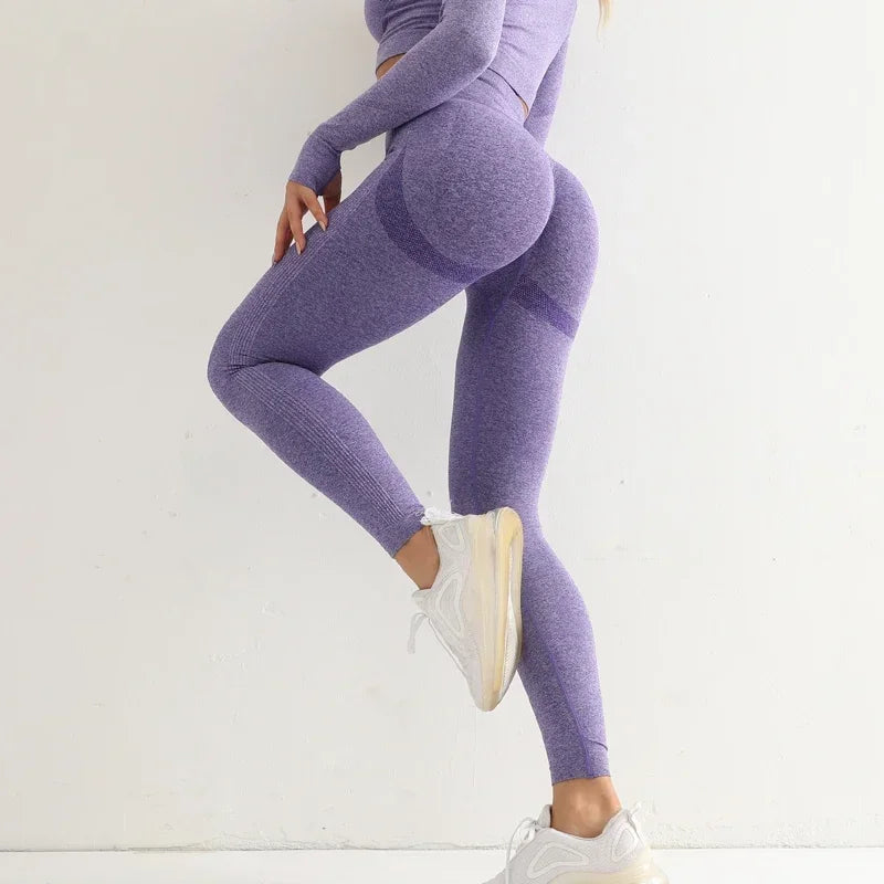 Leggings Sem Costura de Cintura Alta para Mulheres