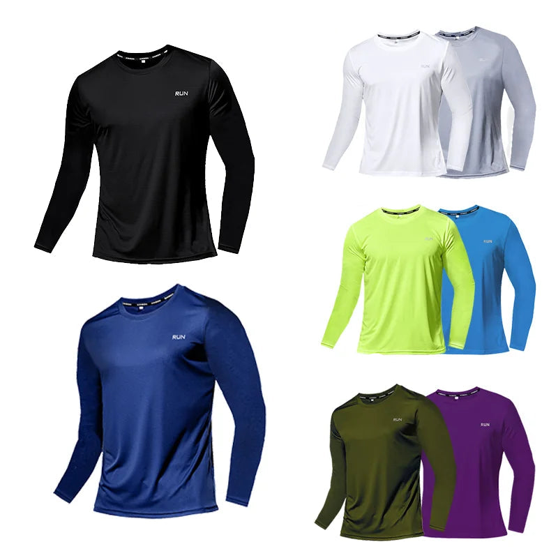 Camiseta Masculina Longa de Seda Gelo