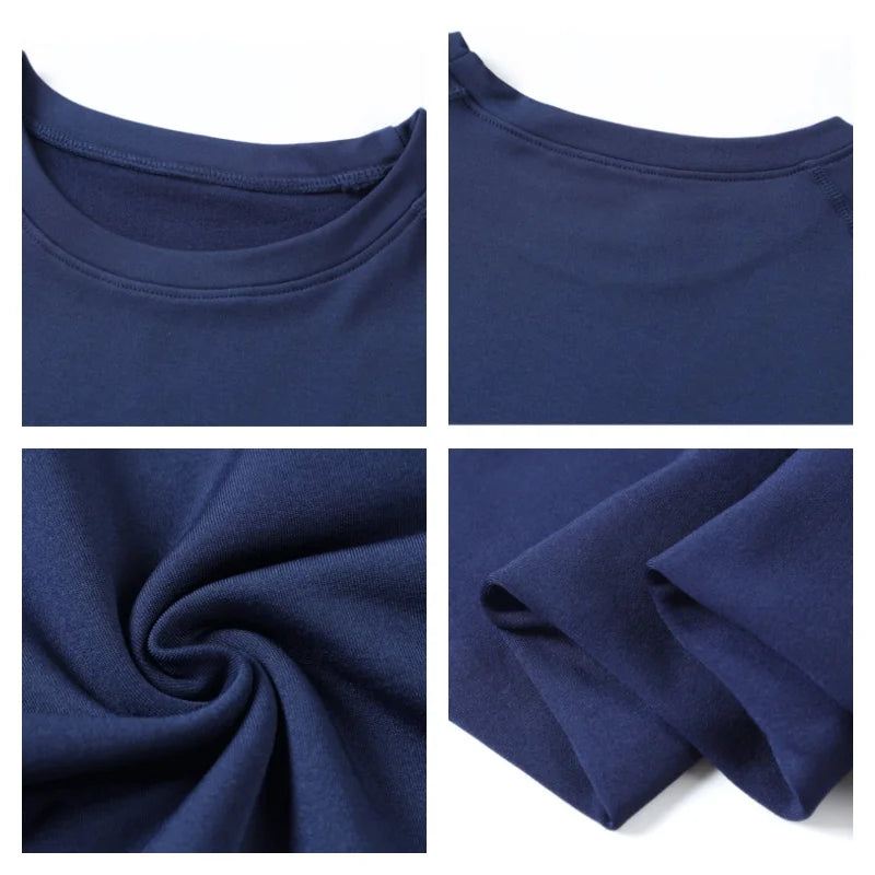 T-Shirt de Compressão Térmica de Manga Longa Masculina