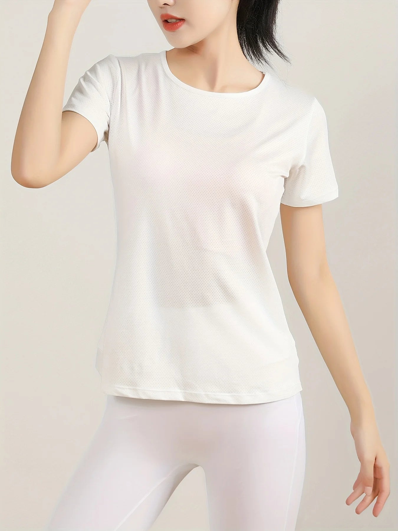 T-shirt Feminina Esporte de Manga Curta