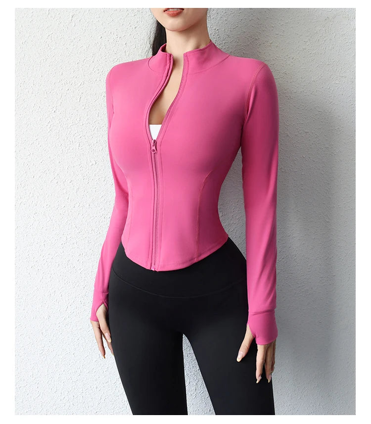 Blusa Feminina para Esportes com Ziper