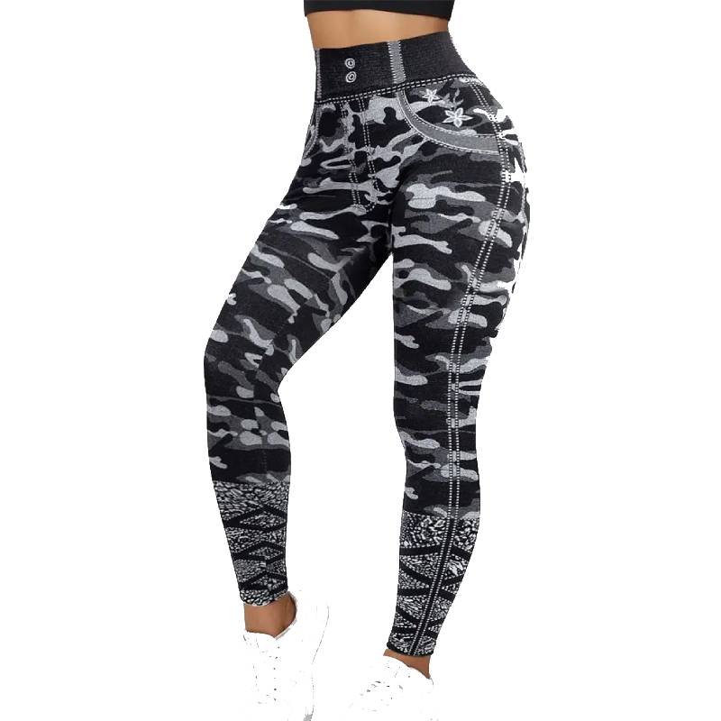 Leggings Jeans Camuflados para Mulheres