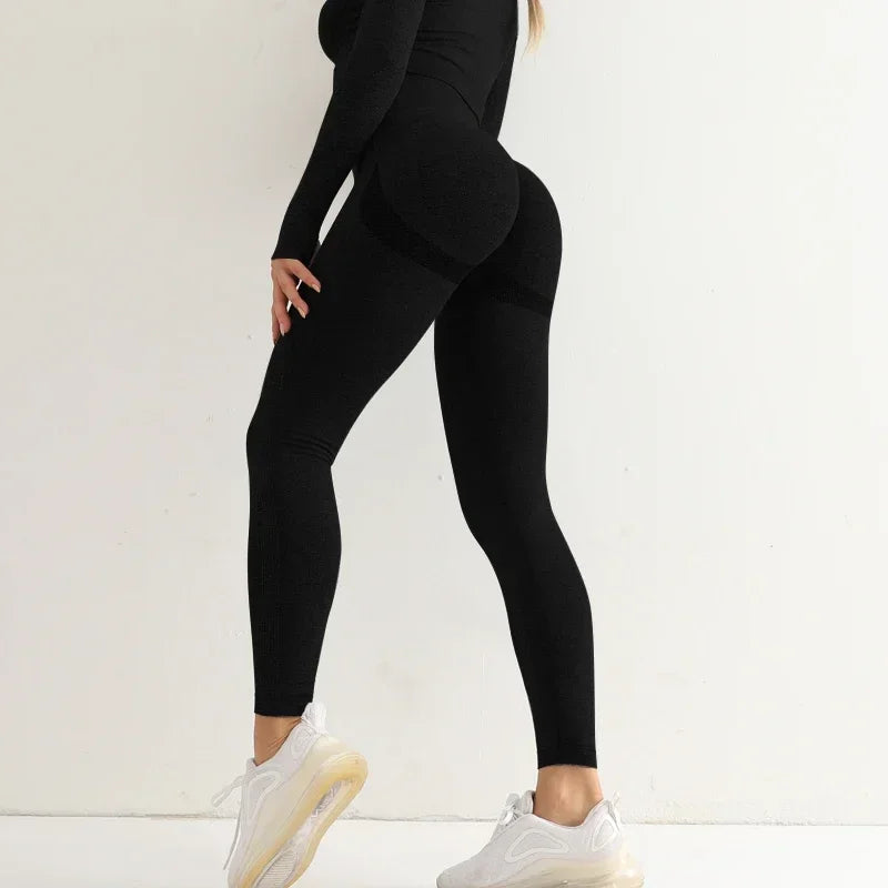 Leggings Sem Costura de Cintura Alta para Mulheres