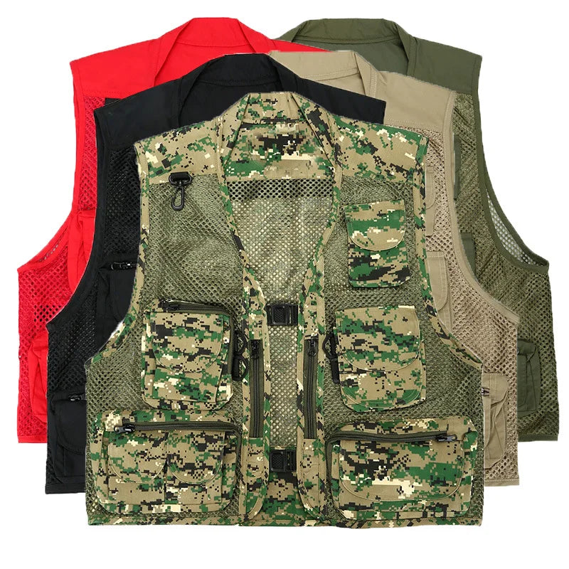 Colete Ventilado Multifuncional de Pesca