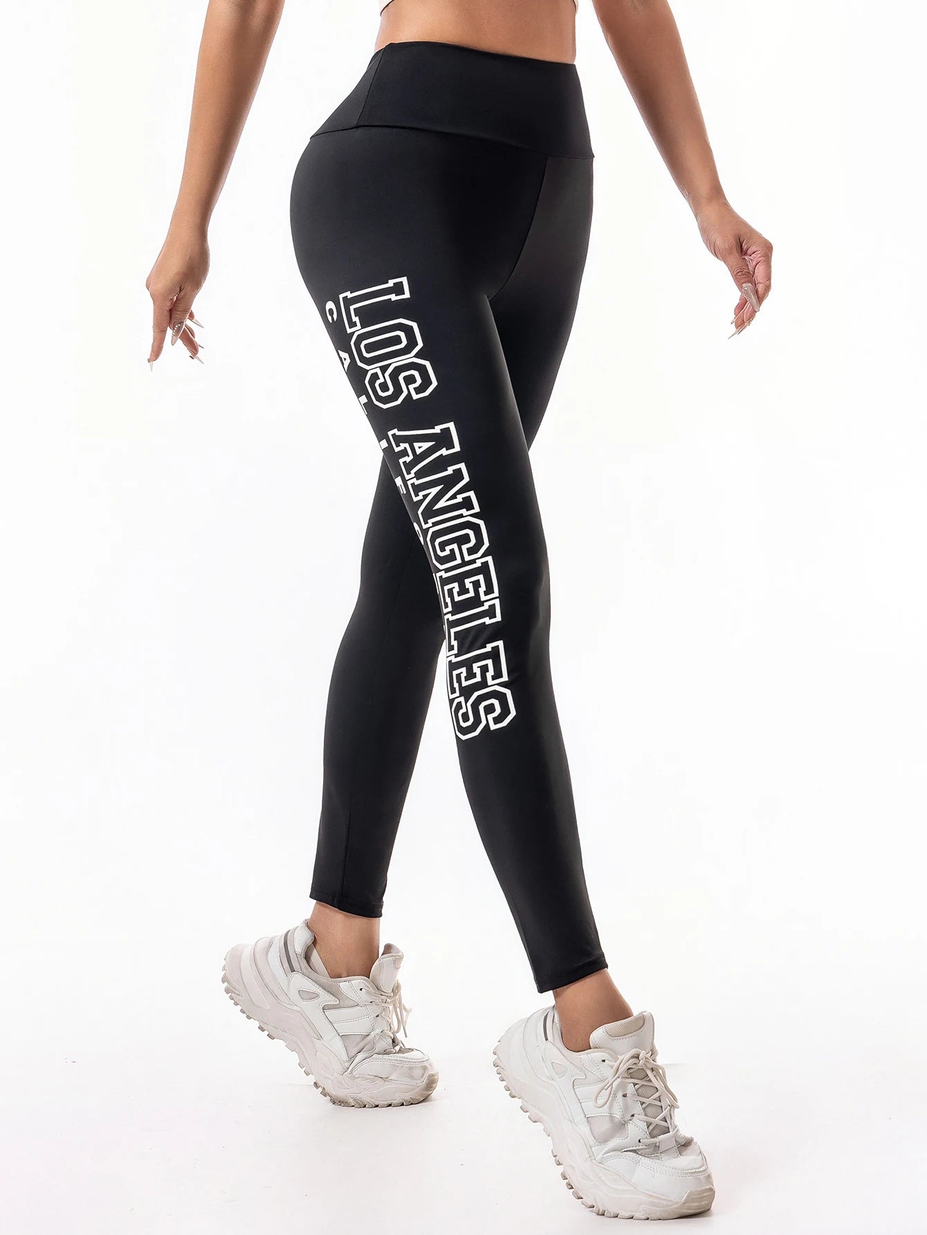 Calças de Yoga Femininas Cintura Alta