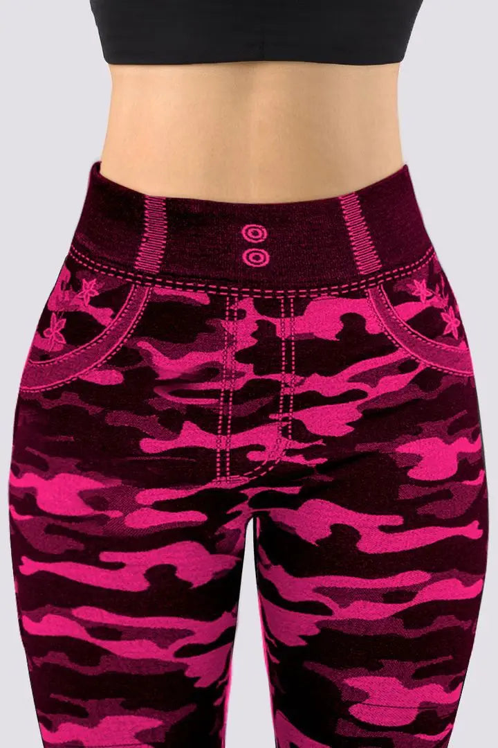 Leggings Jeans Camuflados para Mulheres