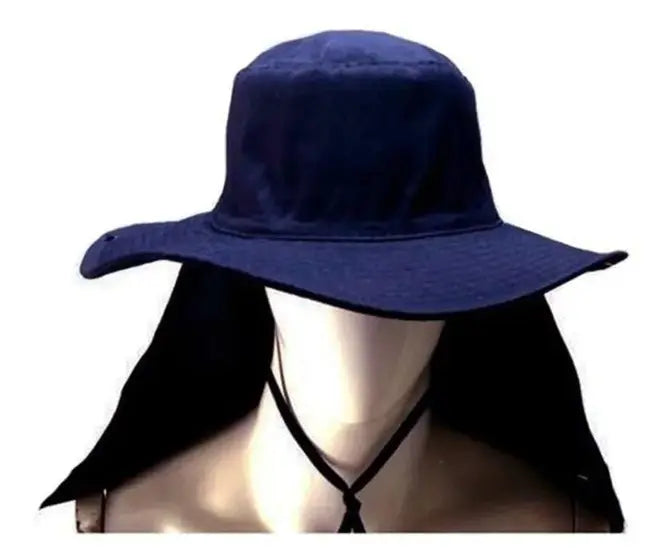 Chapéu Australiano Pescador Com Capuz Proteção Solar