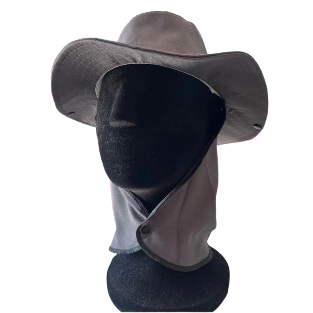 Chapéu Australiano Pescador Com Capuz Proteção Solar