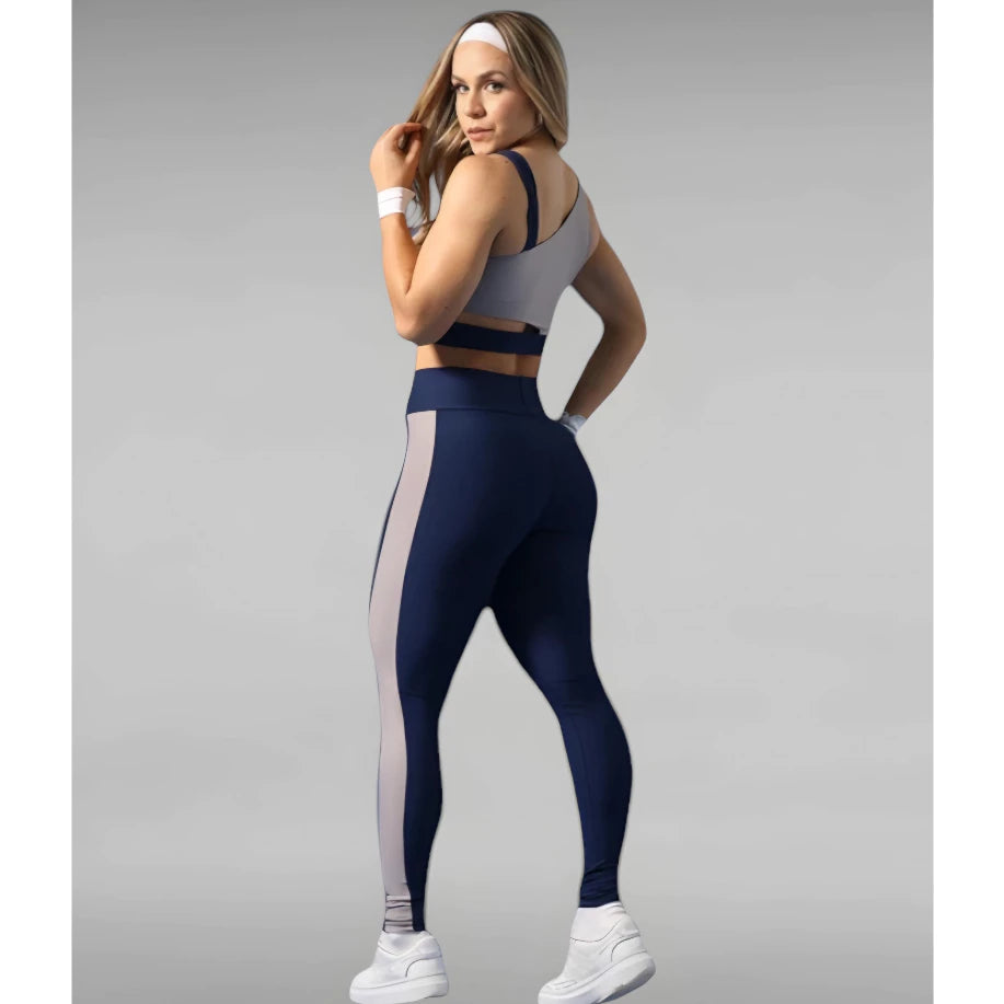 Conjunto Academia Fitness Top + Calça Legging Premium