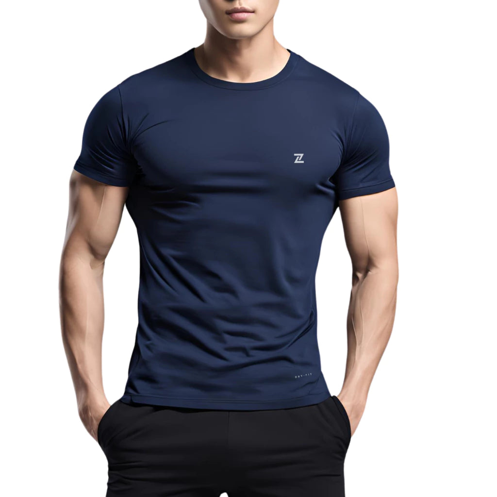 Camiseta Dry Fit Masculina Logo Z Lisa