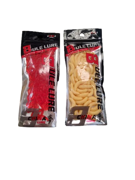 Kit Minhocas Artificiais de Silicone