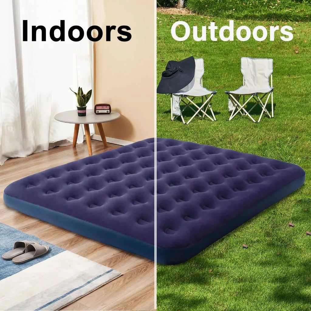 Colchão Casal Inflável Resistente + Bomba