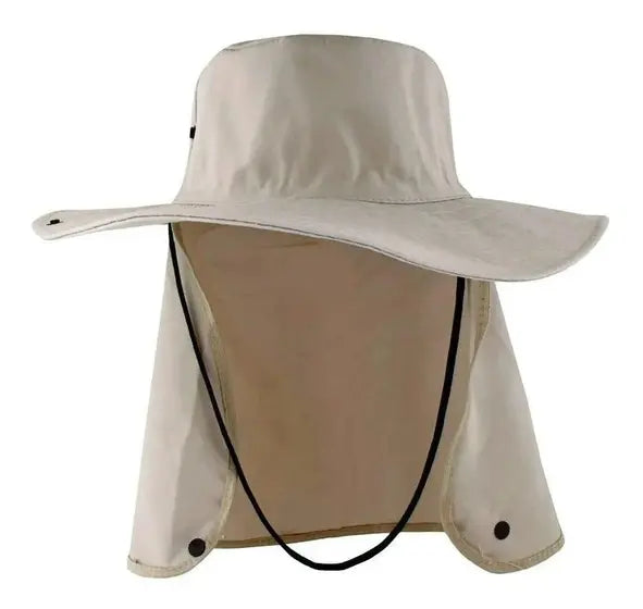 Chapéu Australiano Pescador Com Capuz Proteção Solar
