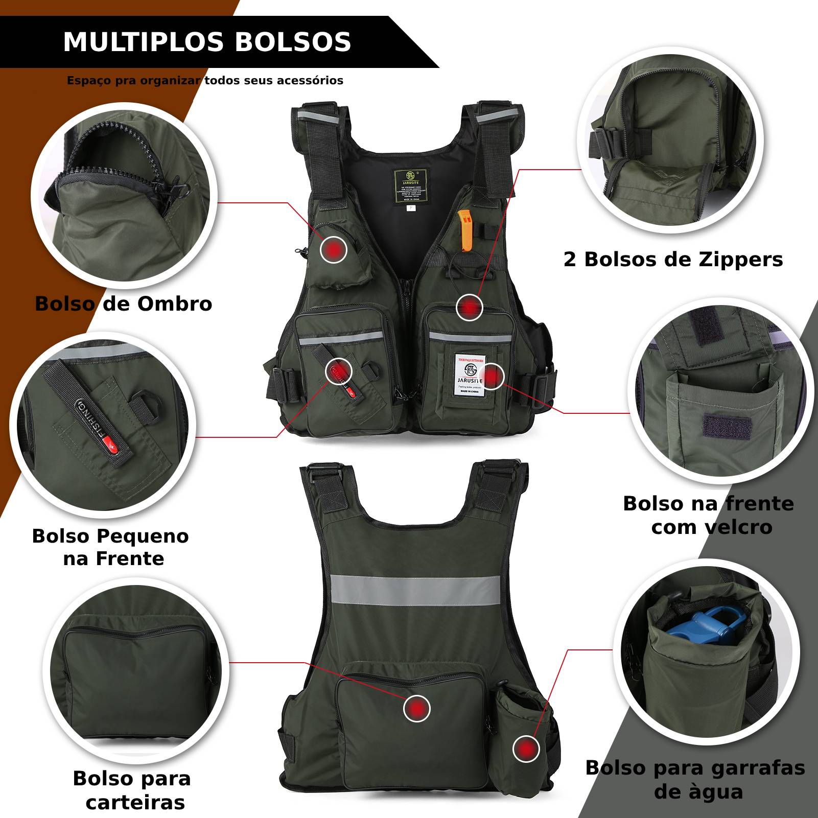 Colete de Pesca Flutuante Explorato