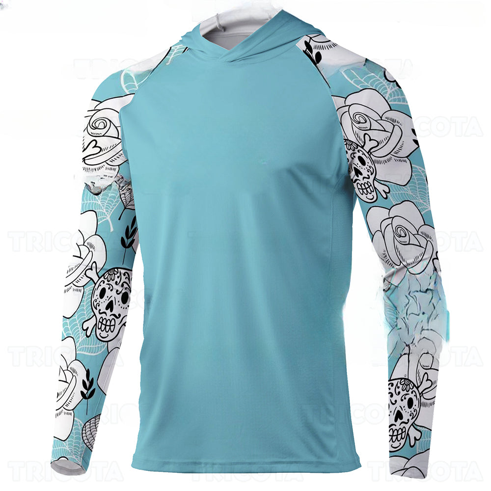 Camisa de Pesca Masculina de Manga Longa