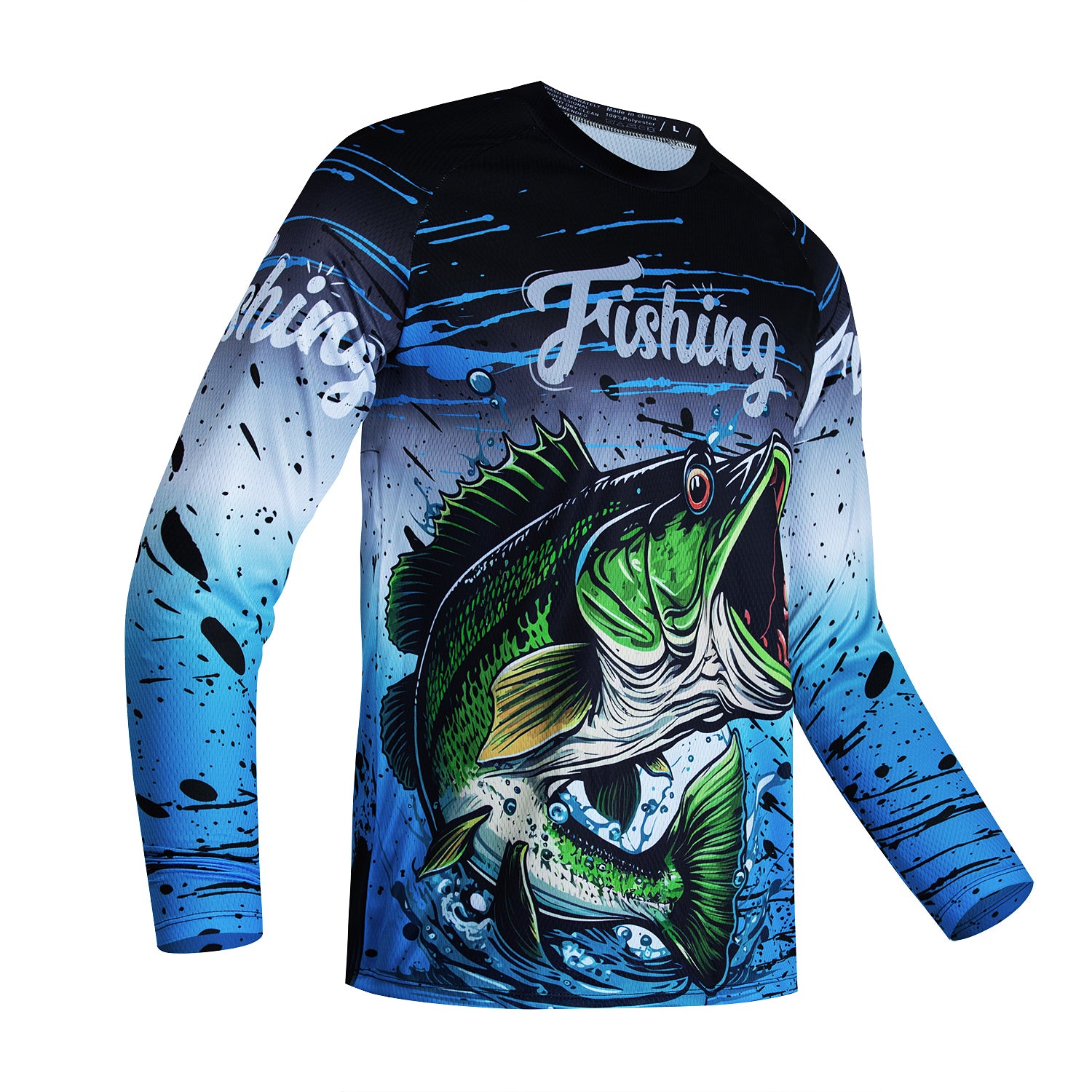 Camisa de Pesca Masculina Manga Longa com Protetor Solar