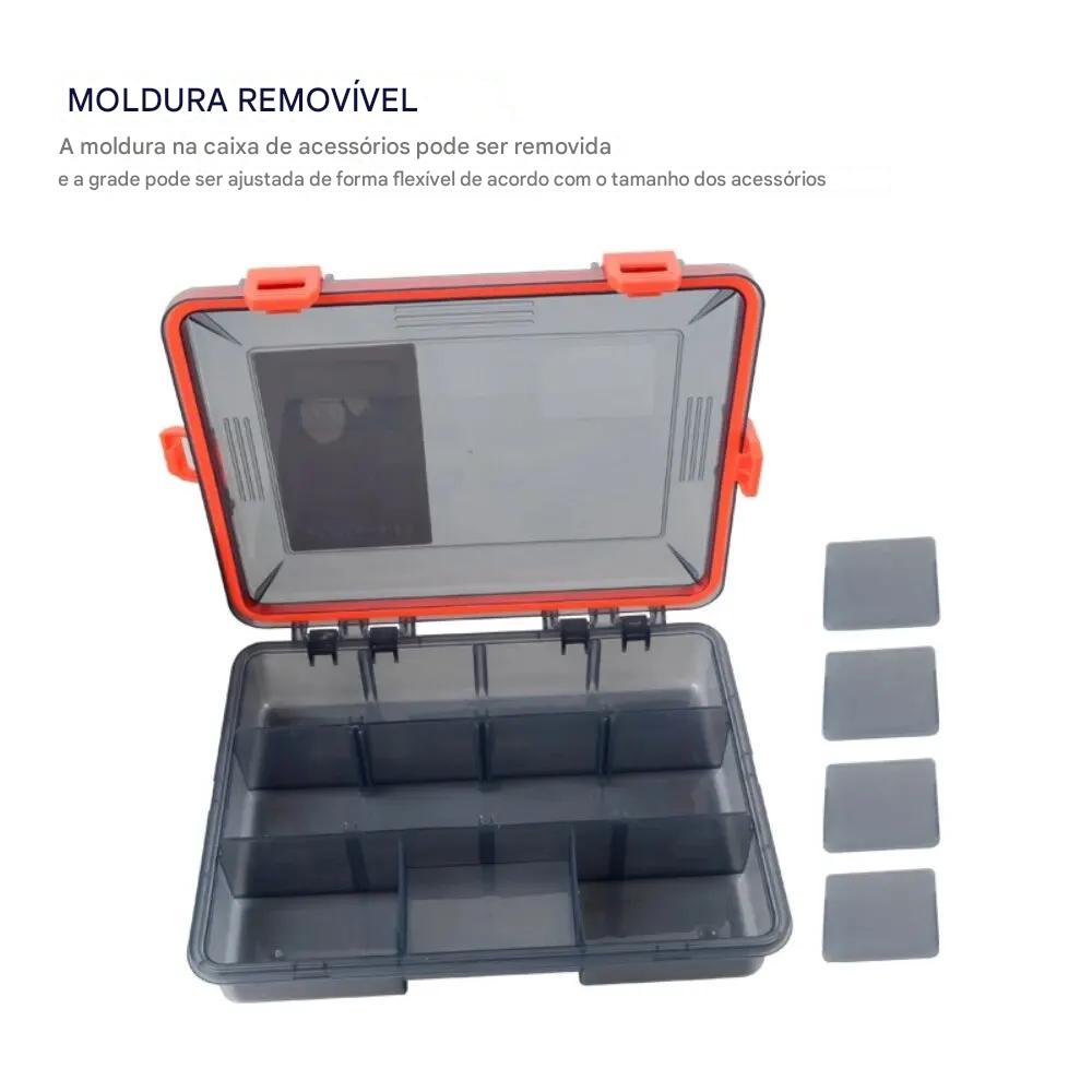 Caixa de Pesca Grande com Alta Capacidade - Organizador de Acessórios, Iscas e Anzóis