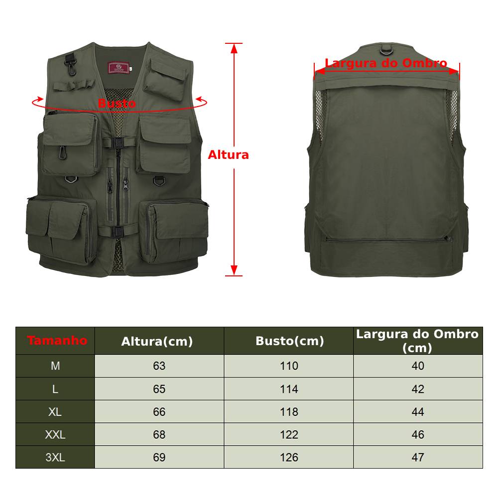 Colete Secagem Rápida com Design Respirável e Ajustável