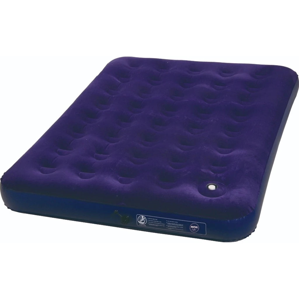 Colchão Inflável Casal Mor + Inflador Embutido + Kit Reparo