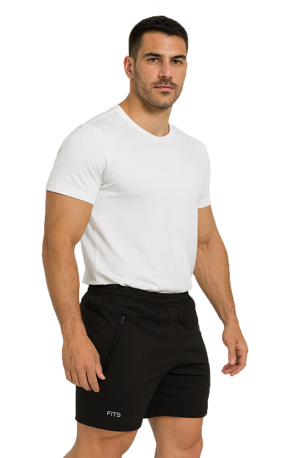 Bermuda Shorts Masculino com Bolsos com Zíper