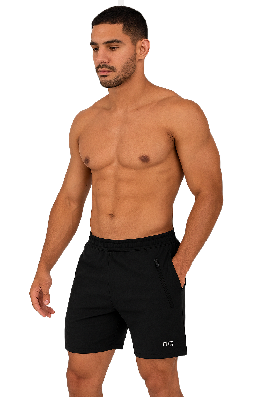 Bermuda Shorts Masculino com Bolsos com Zíper