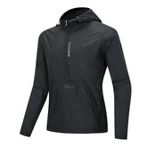 Jaqueta Masculina Corta-Vento com Capuz Ciclismo