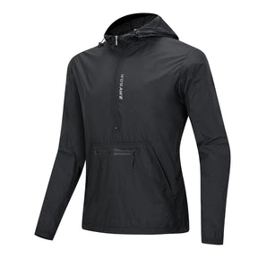 Jaqueta Masculina Corta-Vento com Capuz Ciclismo