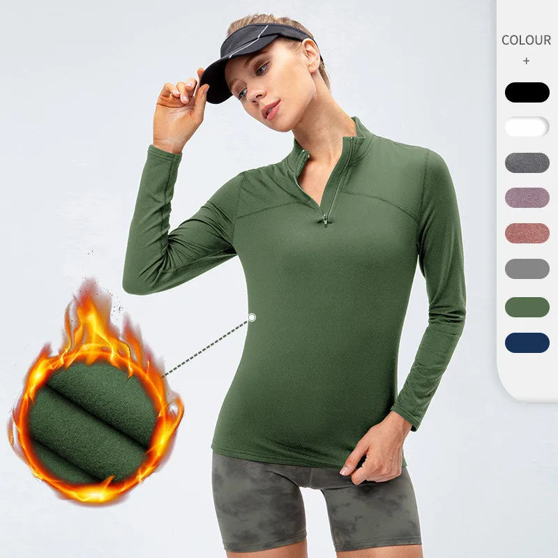 Camiseta Esportiva Feminina de Manga Longa